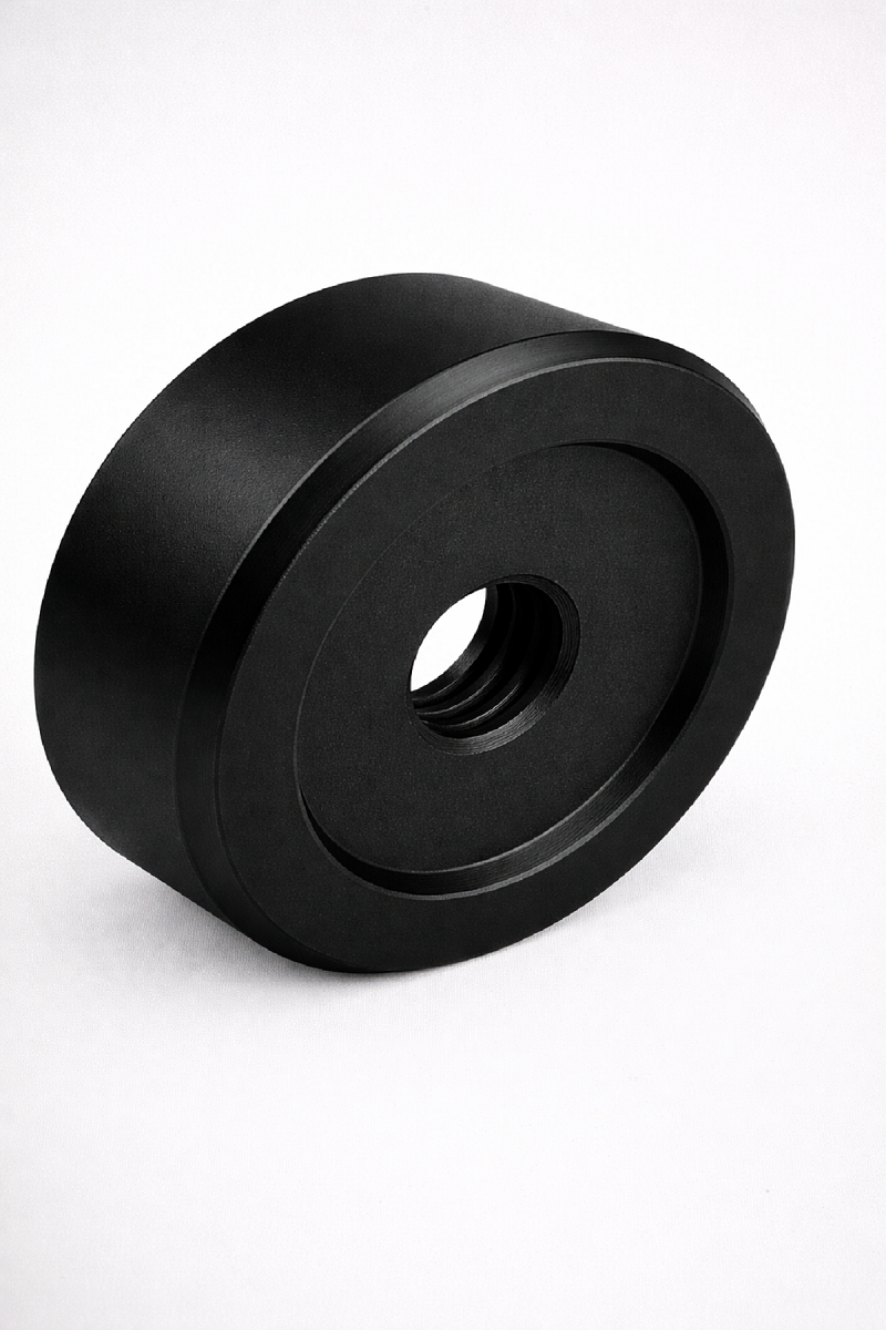 Spacer - 50mm Diameter - 10mm Thick - Matt Black